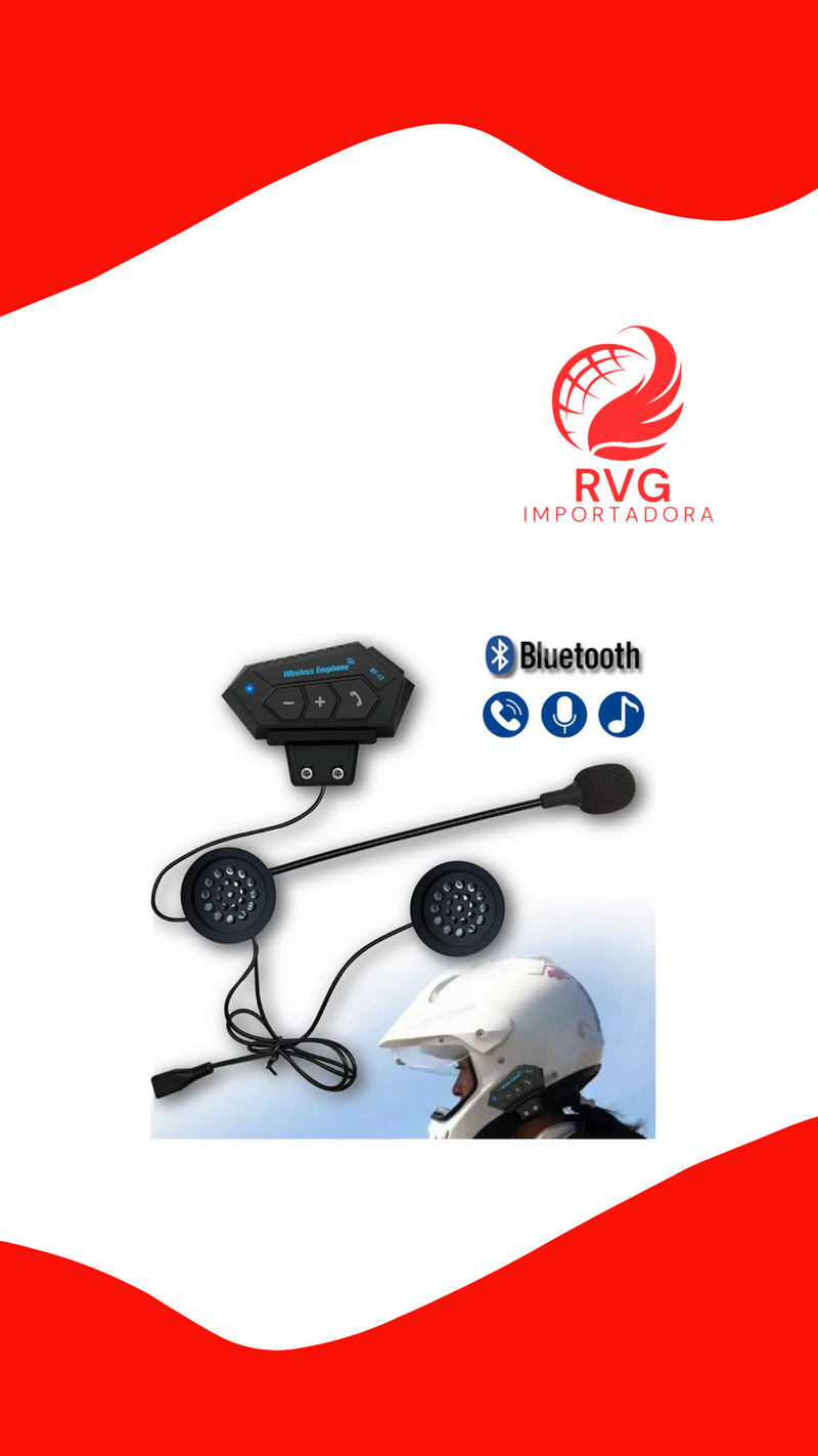 Auricular Audifono Casco Moto Bluetooth